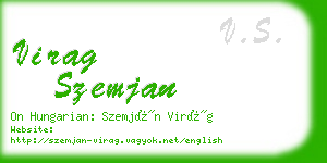 virag szemjan business card